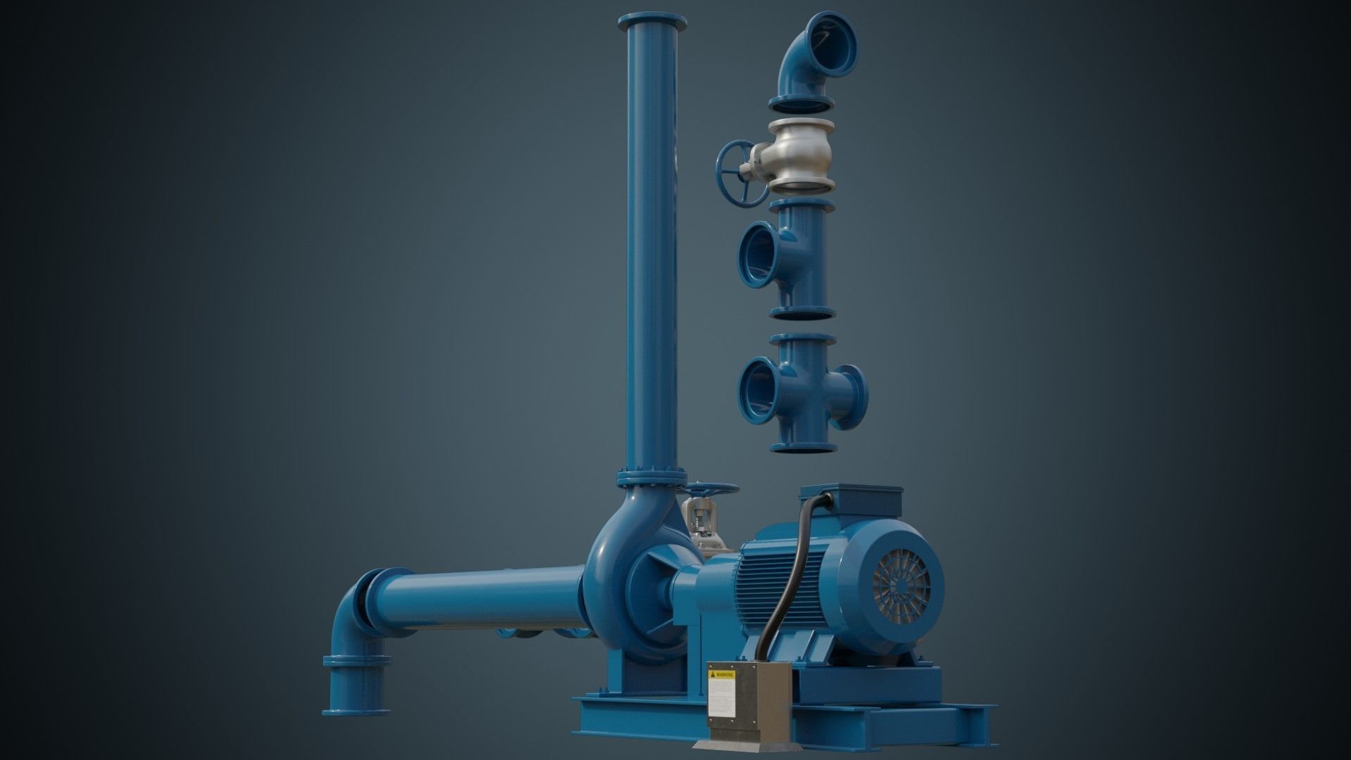 3D model Water Pump 3A VR / AR / low-poly | CGTrader