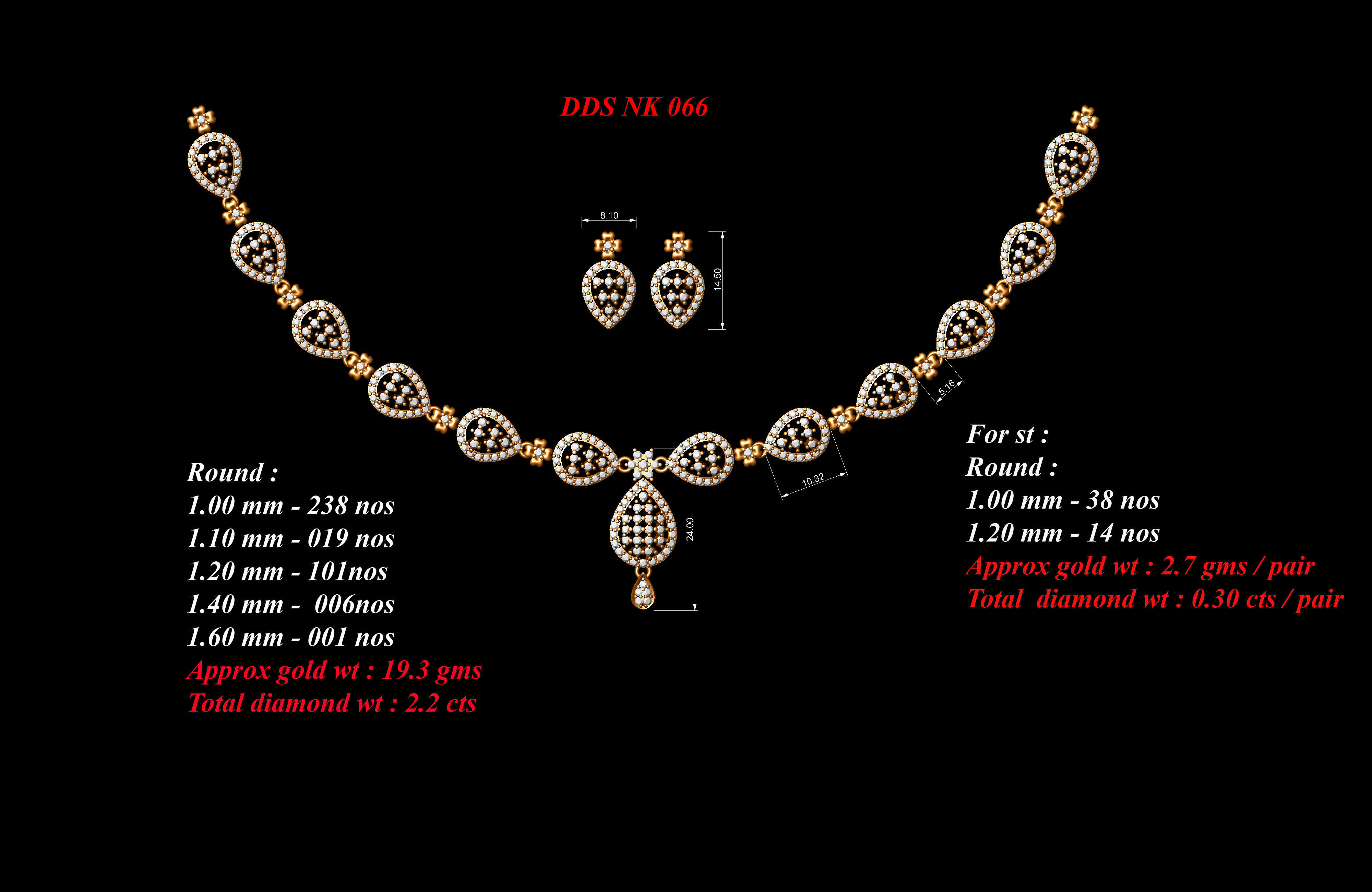 necklace  50  bulk  3dm files ready to print  part 05 3D print model_37