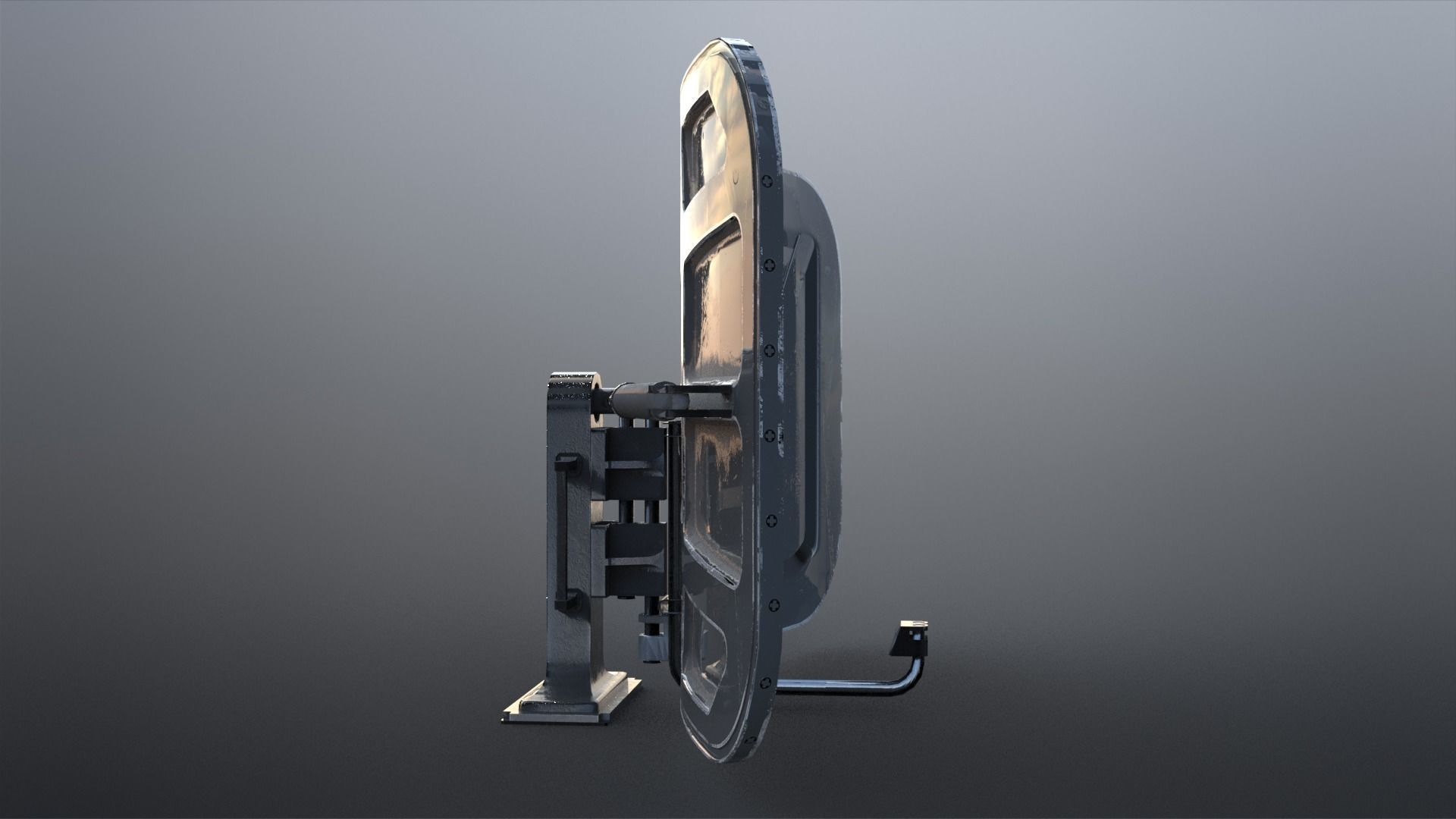 SciFi - Antenna Low-poly 3D model_6