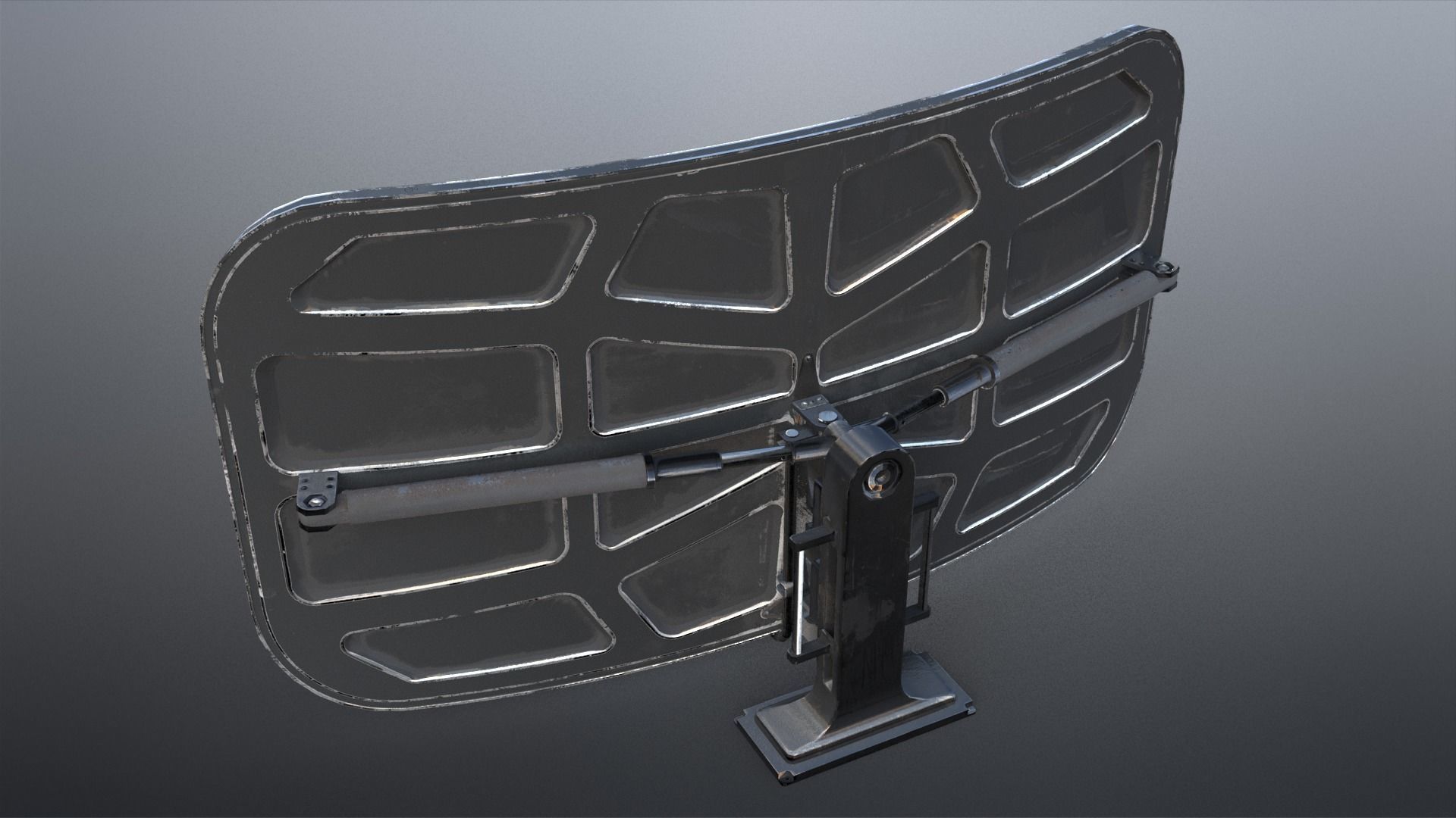 SciFi - Antenna Low-poly 3D model_2