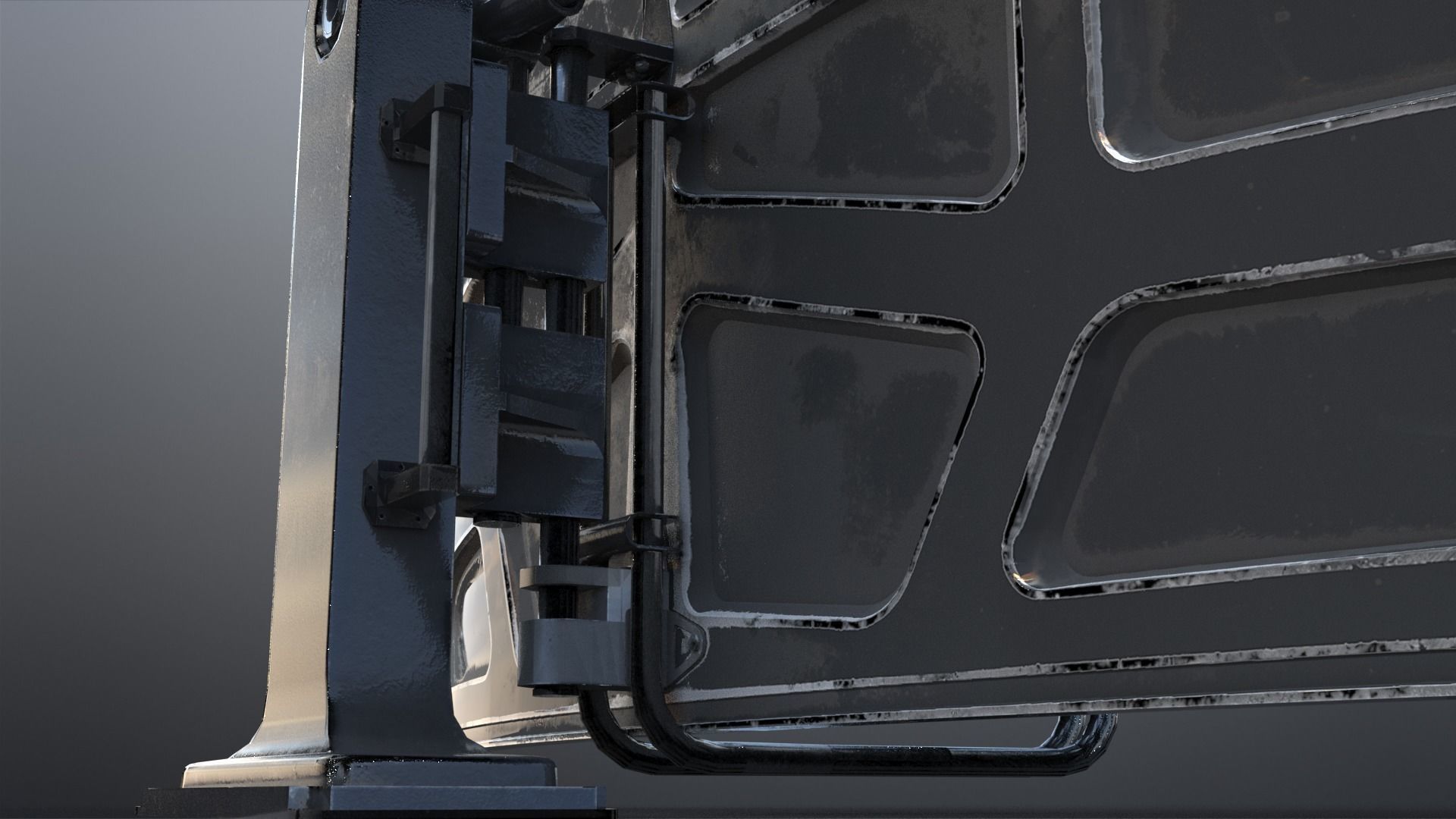 SciFi - Antenna Low-poly 3D model_11