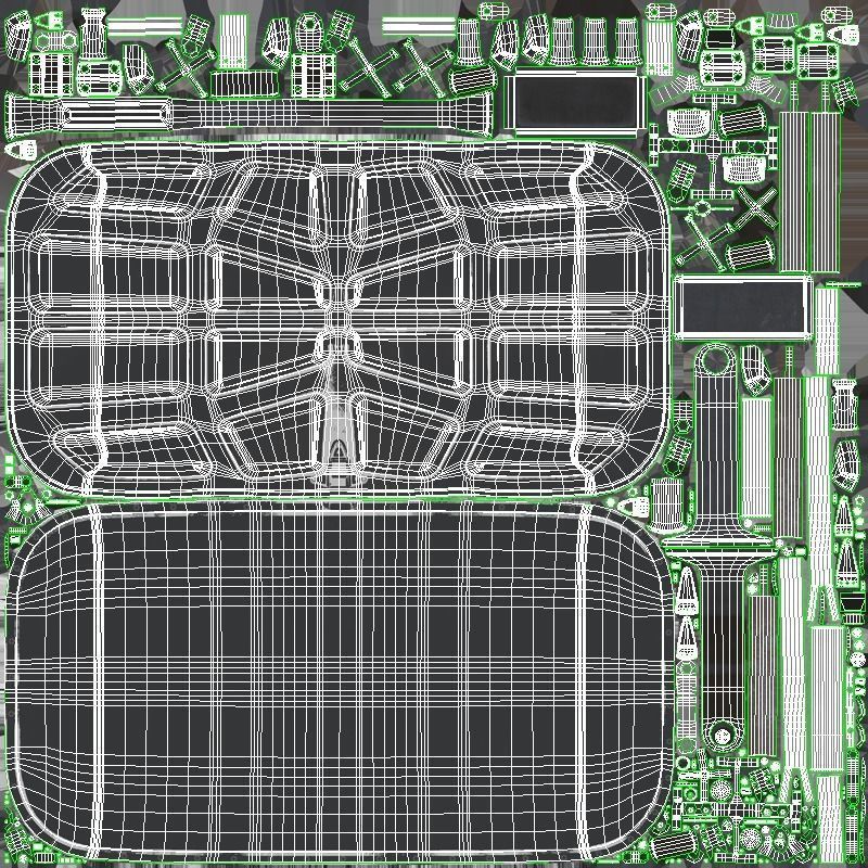 SciFi - Antenna Low-poly 3D model_14