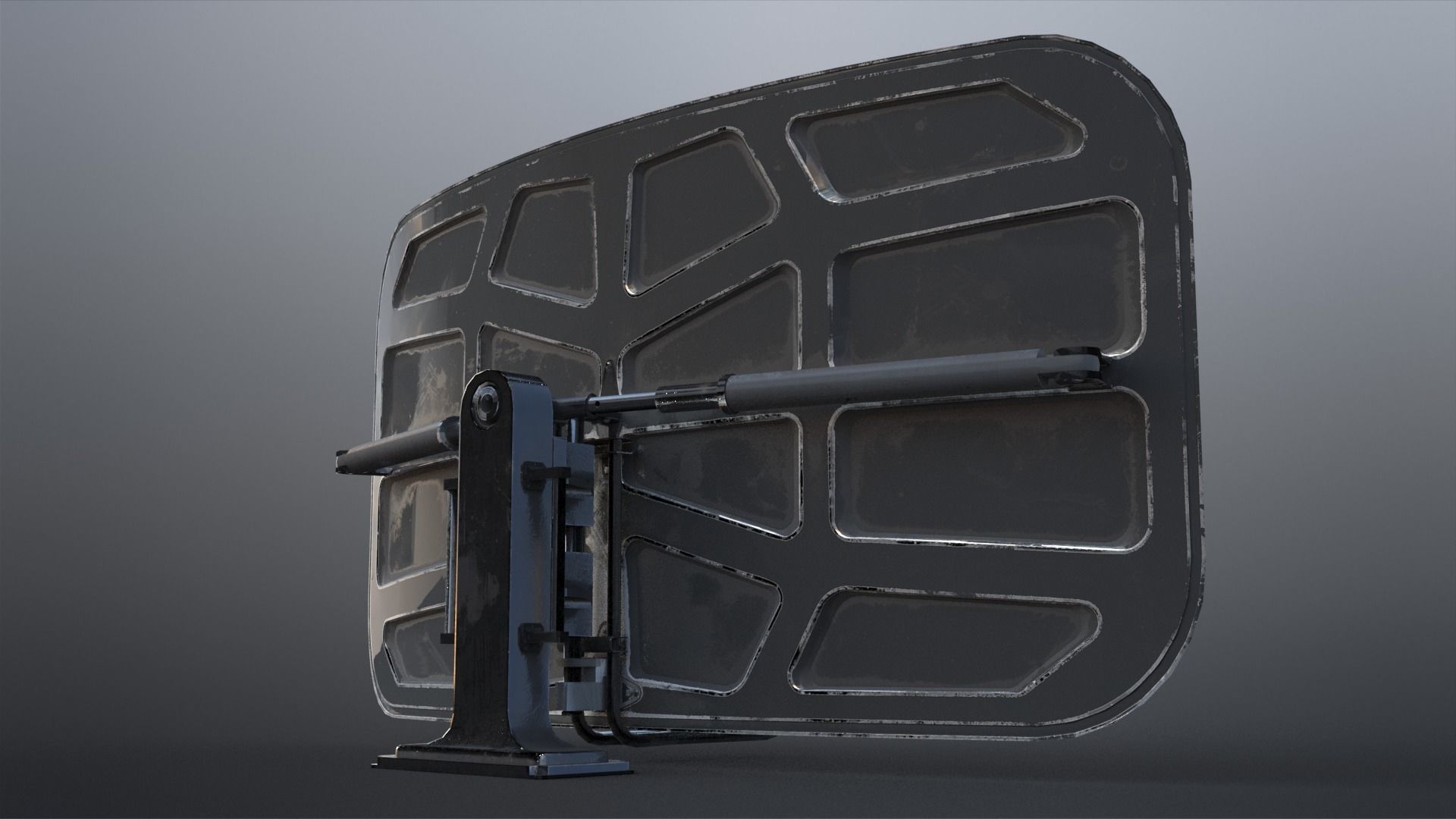 SciFi - Antenna Low-poly 3D model_4