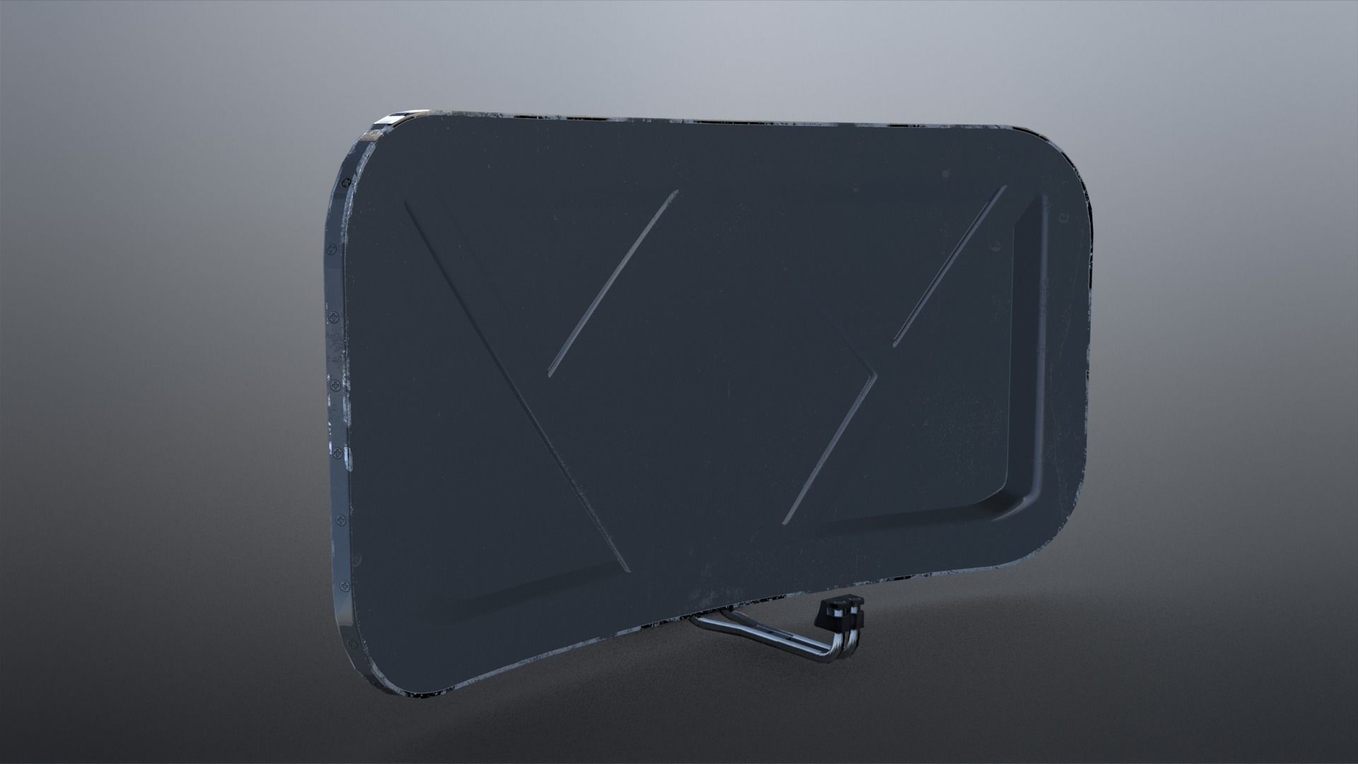 SciFi - Antenna Low-poly 3D model_8