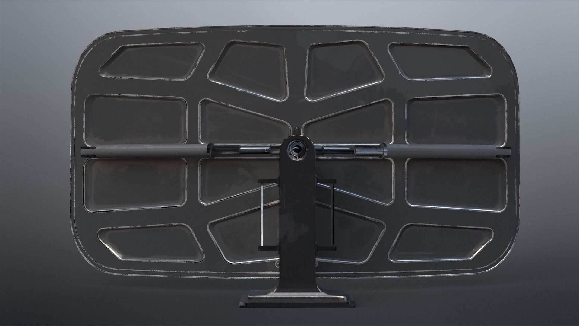 SciFi - Antenna Low-poly 3D model_3