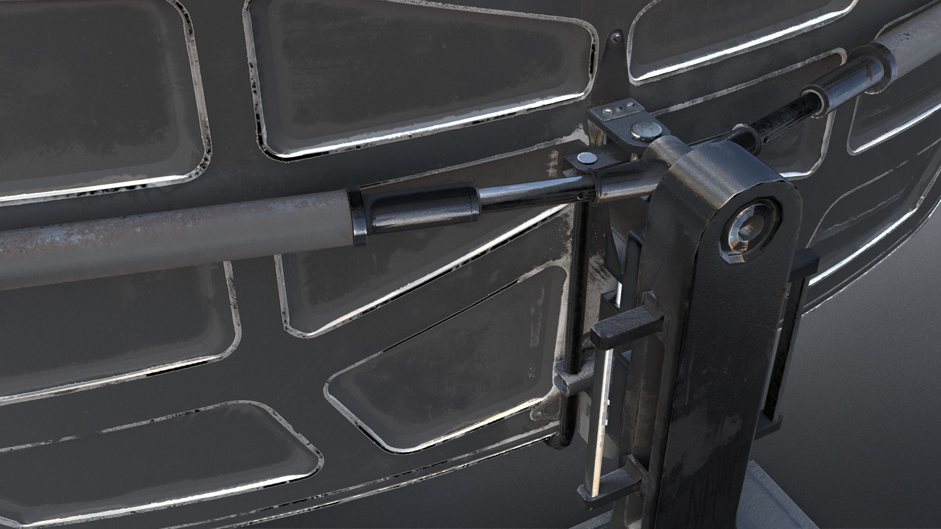 SciFi - Antenna Low-poly 3D model_10