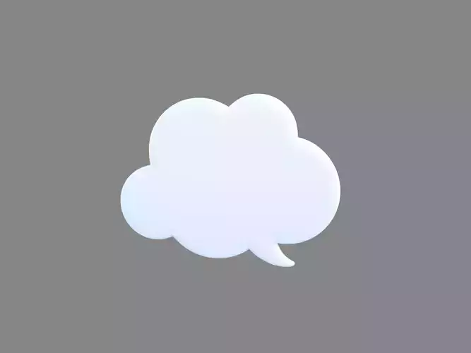 Symbol014 Speech Bubble 3D model