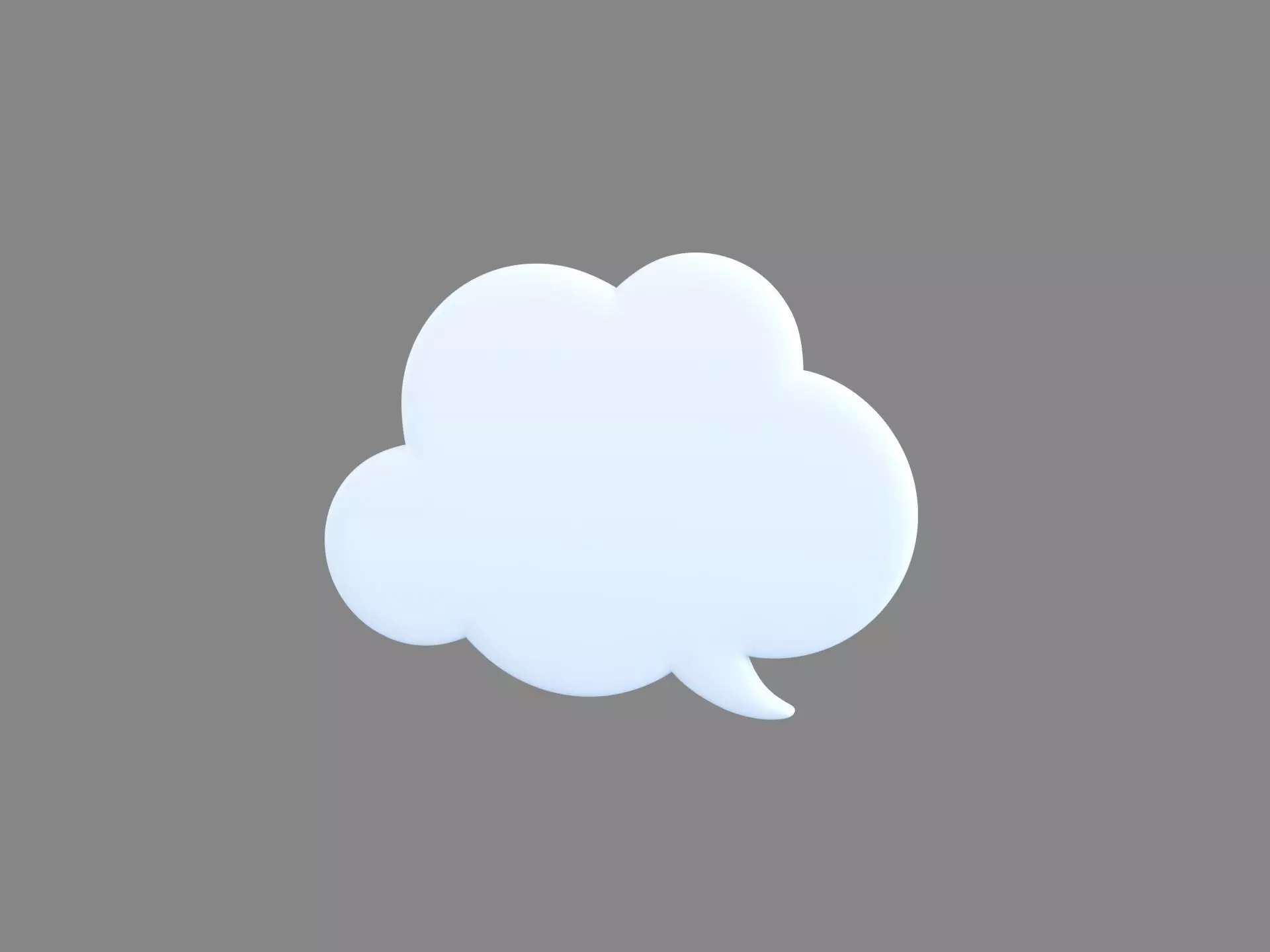Symbol014 Speech Bubble 3D model