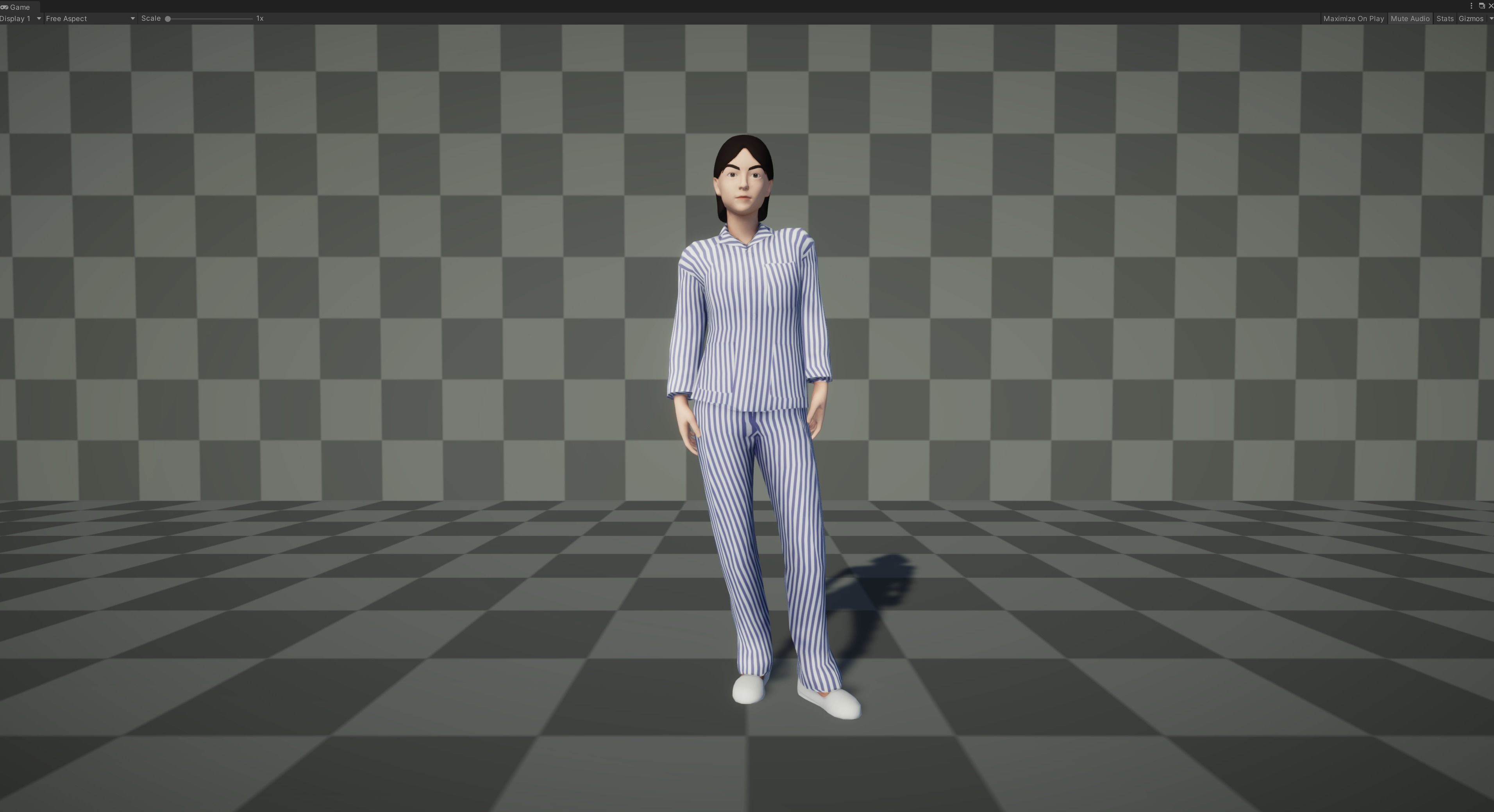 Female Patient Low-poly 3D model_8