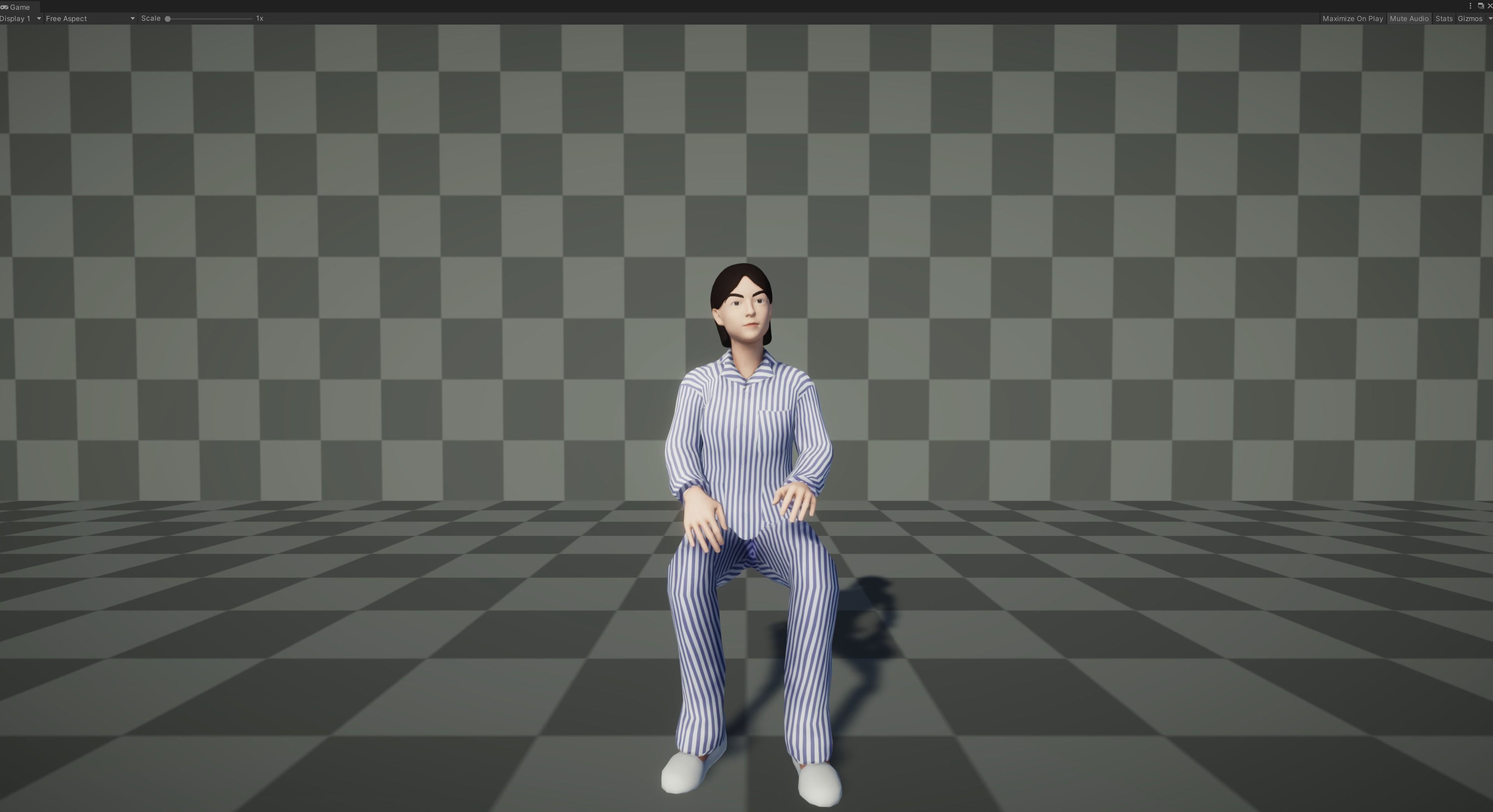 Female Patient Low-poly 3D model_9