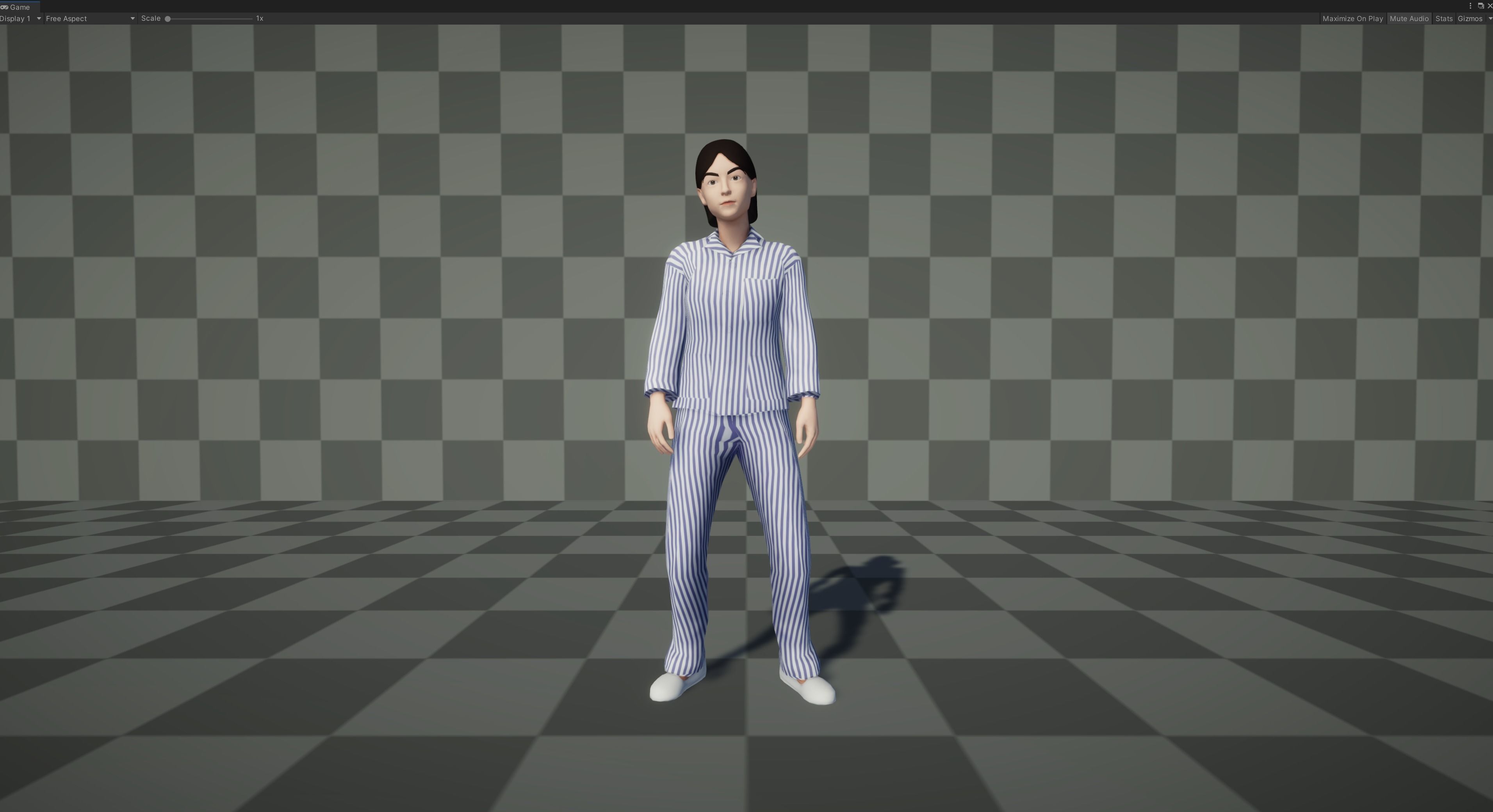 Female Patient Low-poly 3D model_7