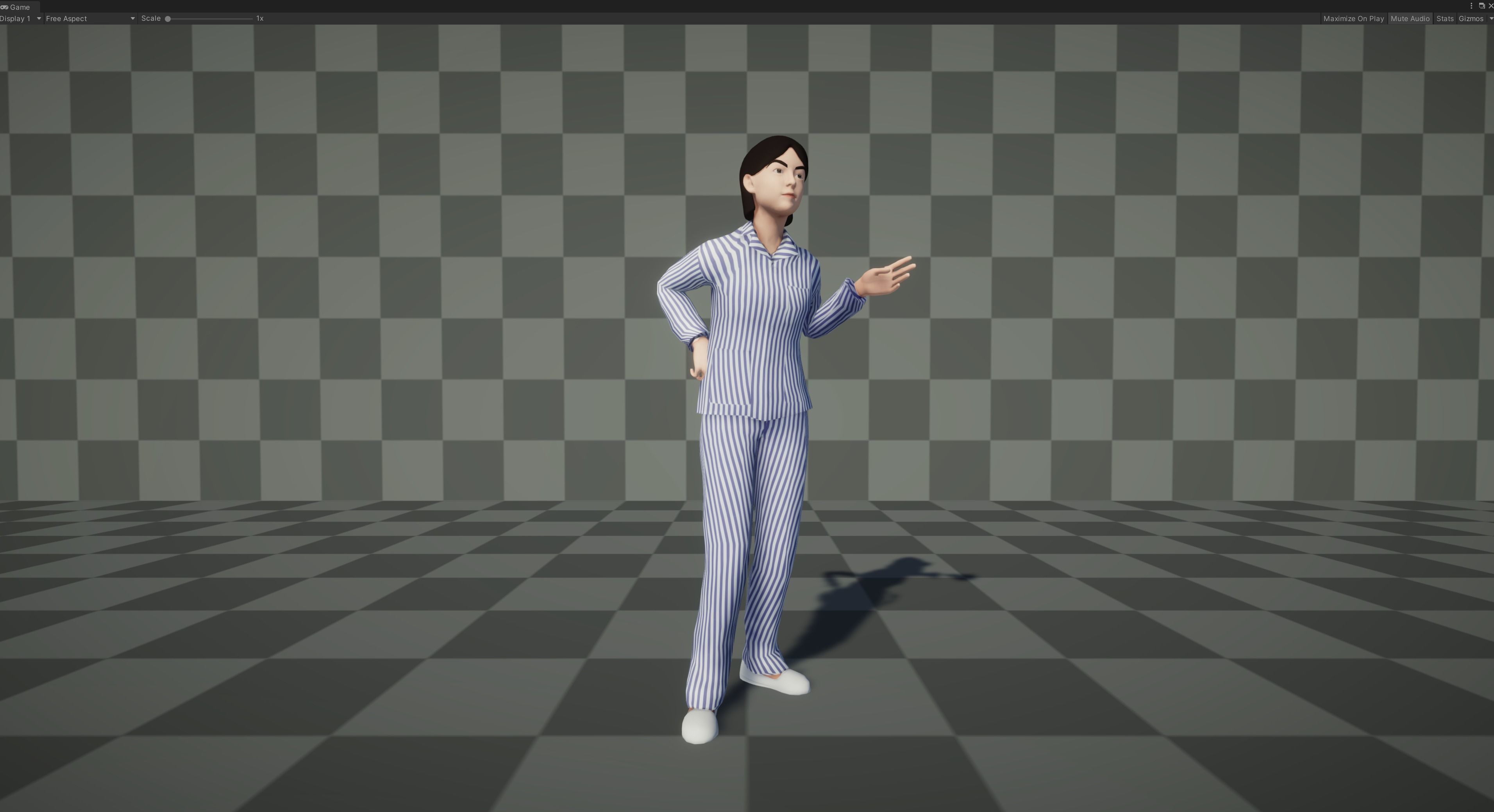 Female Patient Low-poly 3D model_10