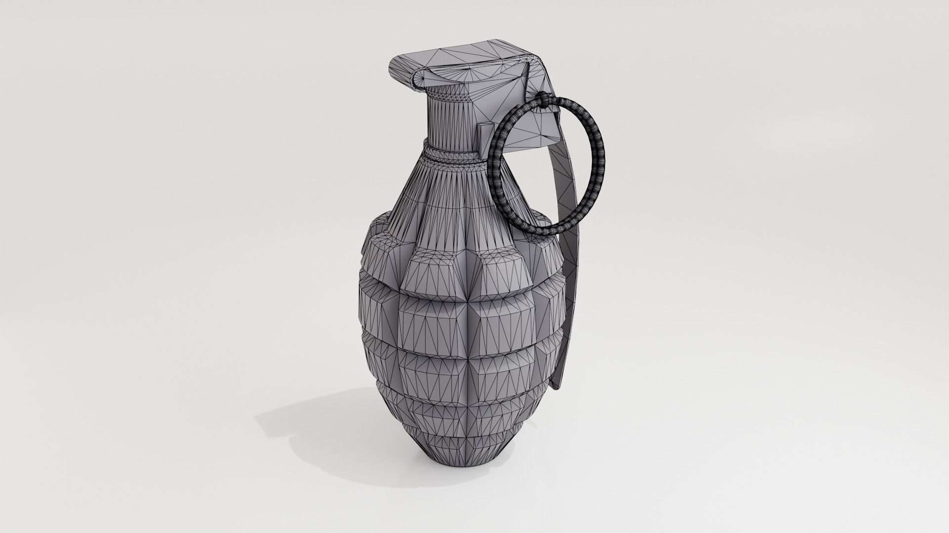 Grenade Mk2 Low-poly 3D model_4