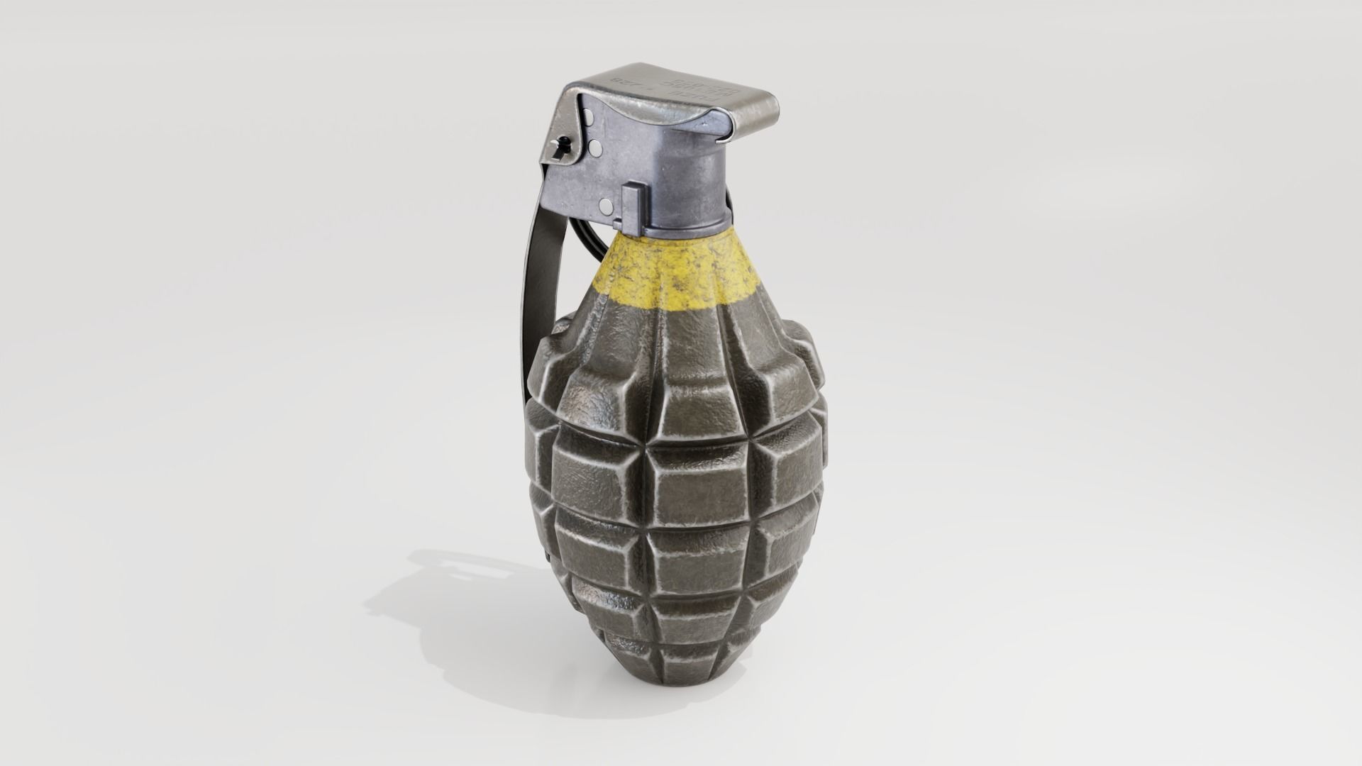 Grenade Mk2 Low-poly 3D model_3