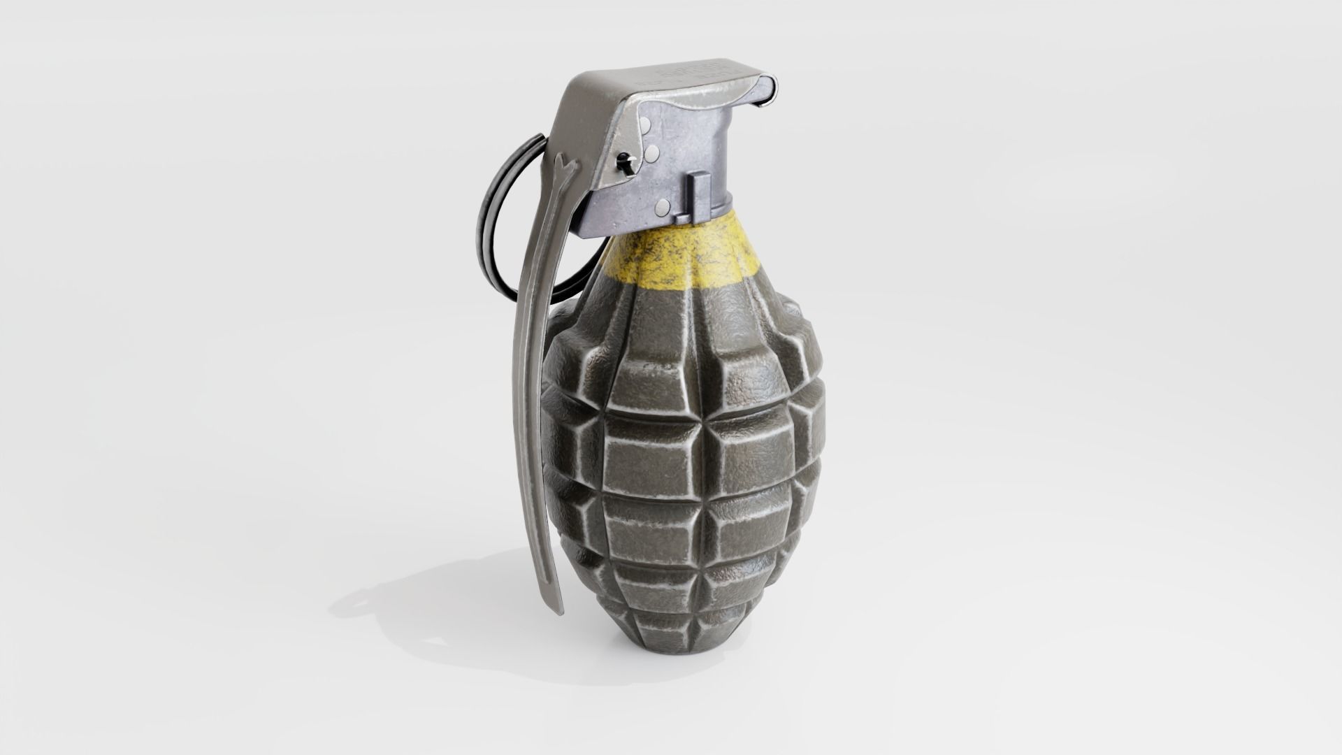 Grenade Mk2 Low-poly 3D model_2