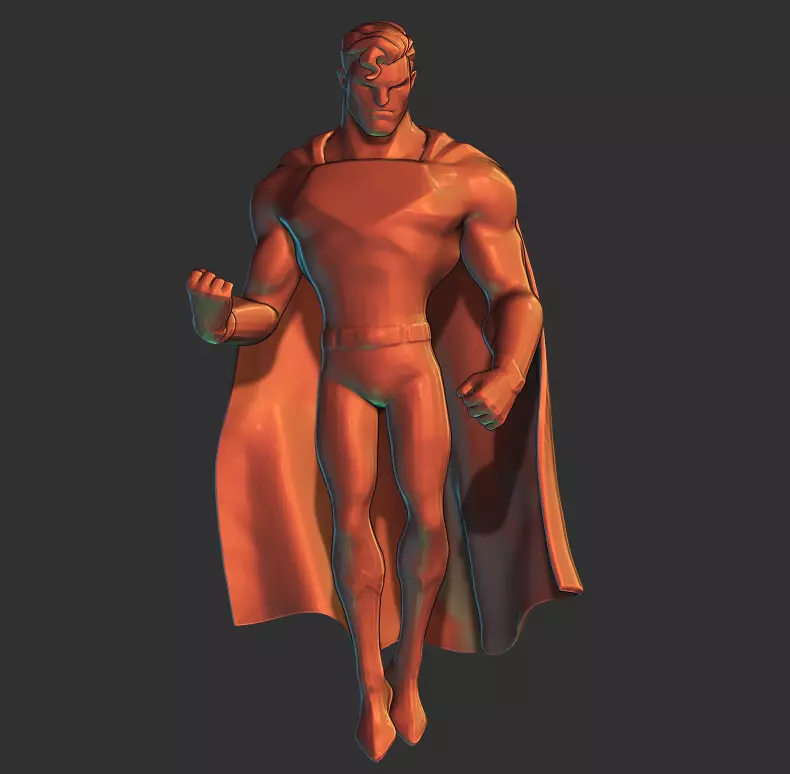  DC World s Collide - Superman Miniature 3D print model_0