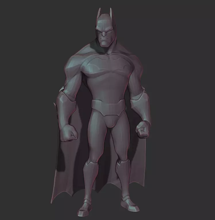  DC World s Collide - Batman Miniature 3D print model_0