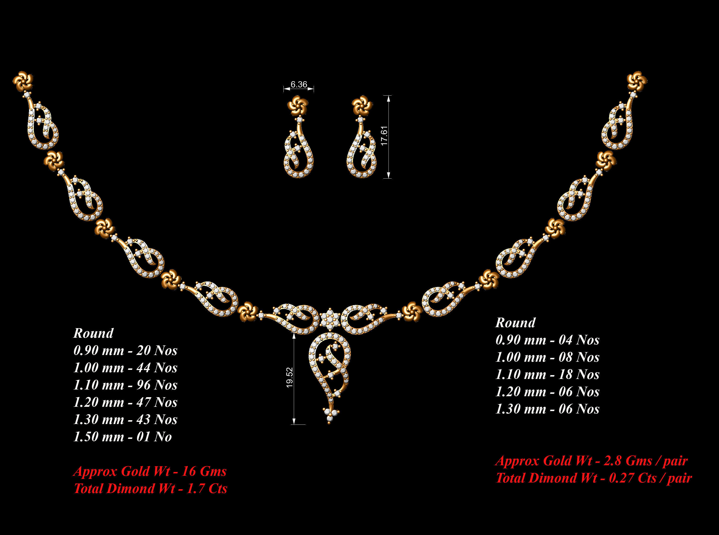 necklace  53  bulk  3dm files ready to print  part 06 3D print model_2