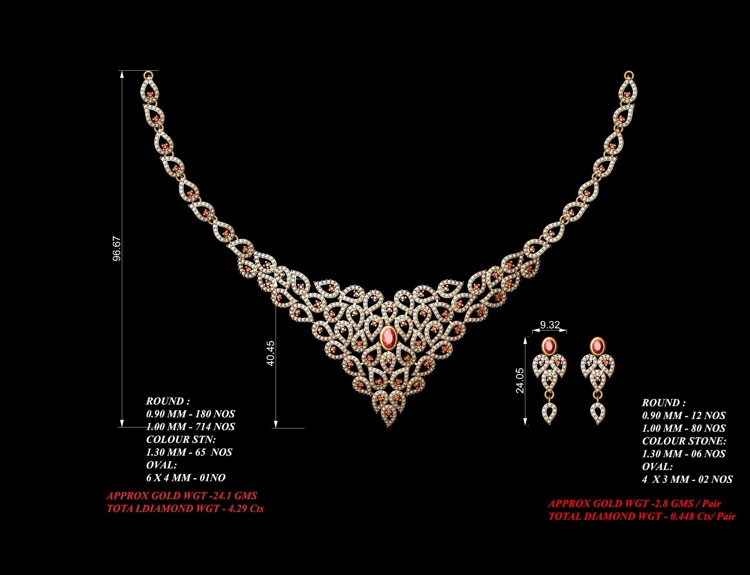 necklace  53  bulk  3dm files ready to print  part 06 3D print model_35