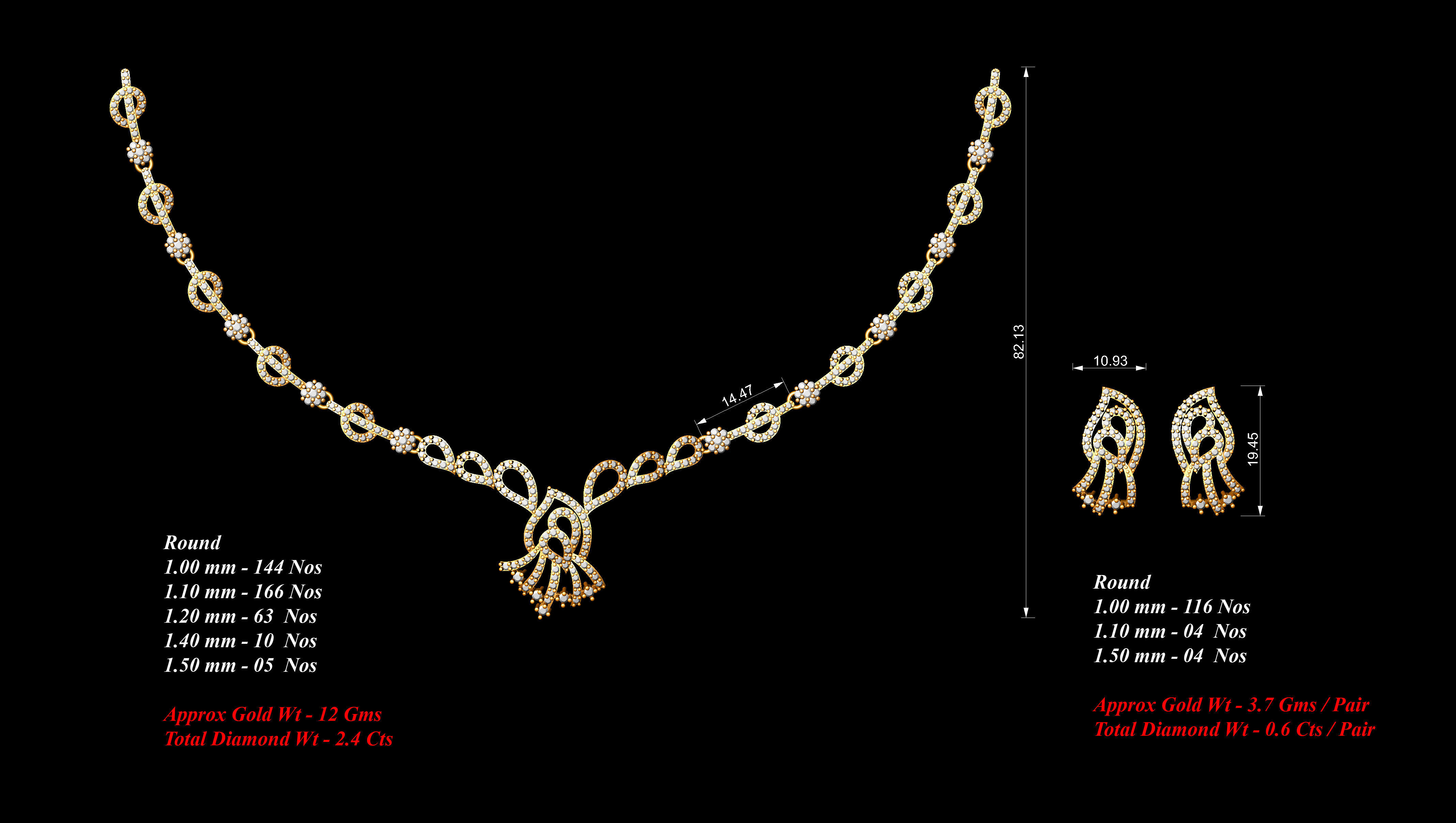 necklace  53  bulk  3dm files ready to print  part 06 3D print model_32