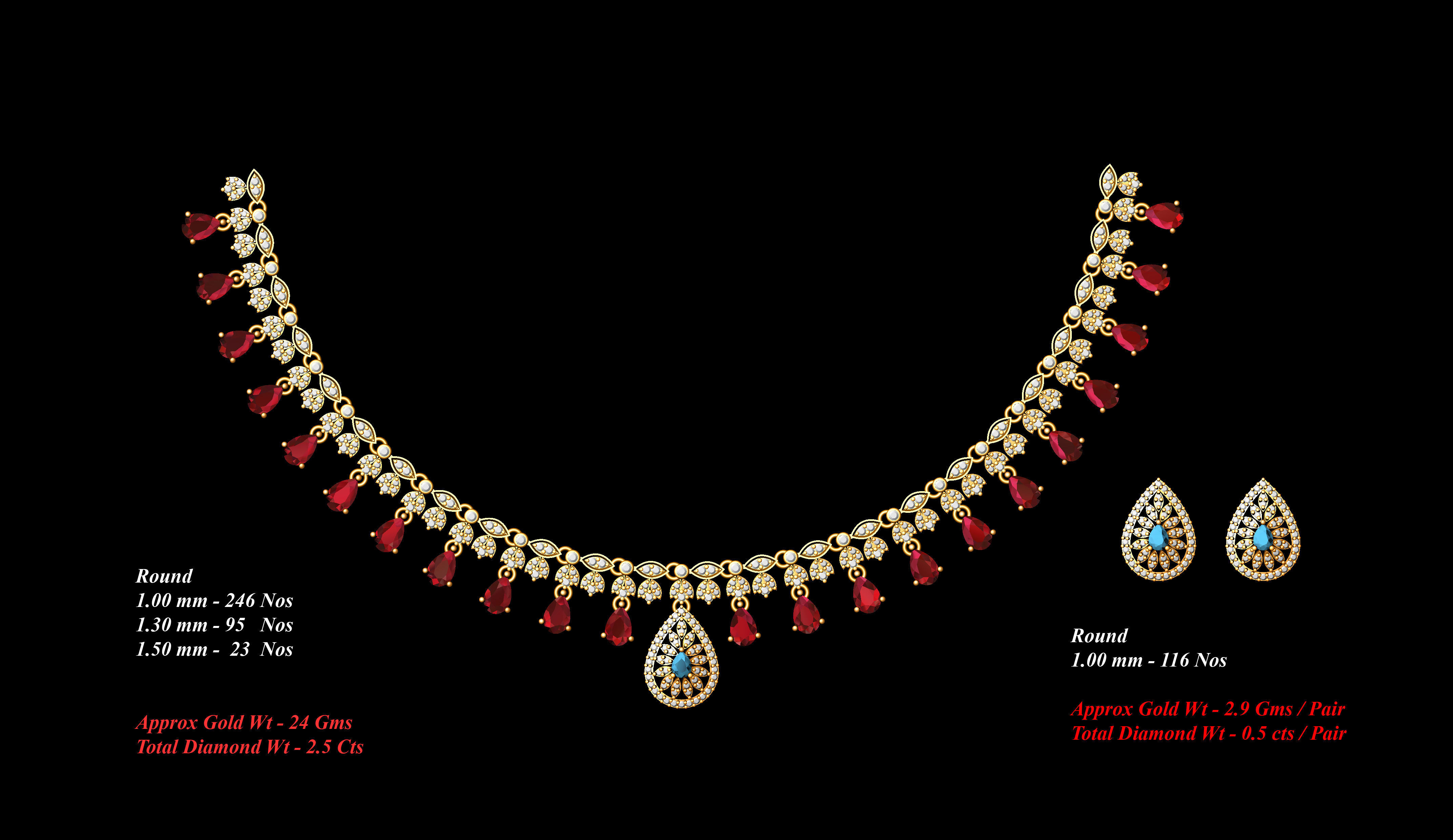 necklace  53  bulk  3dm files ready to print  part 06 3D print model_25