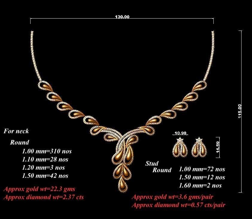 necklace  53  bulk  3dm files ready to print  part 06 3D print model_28