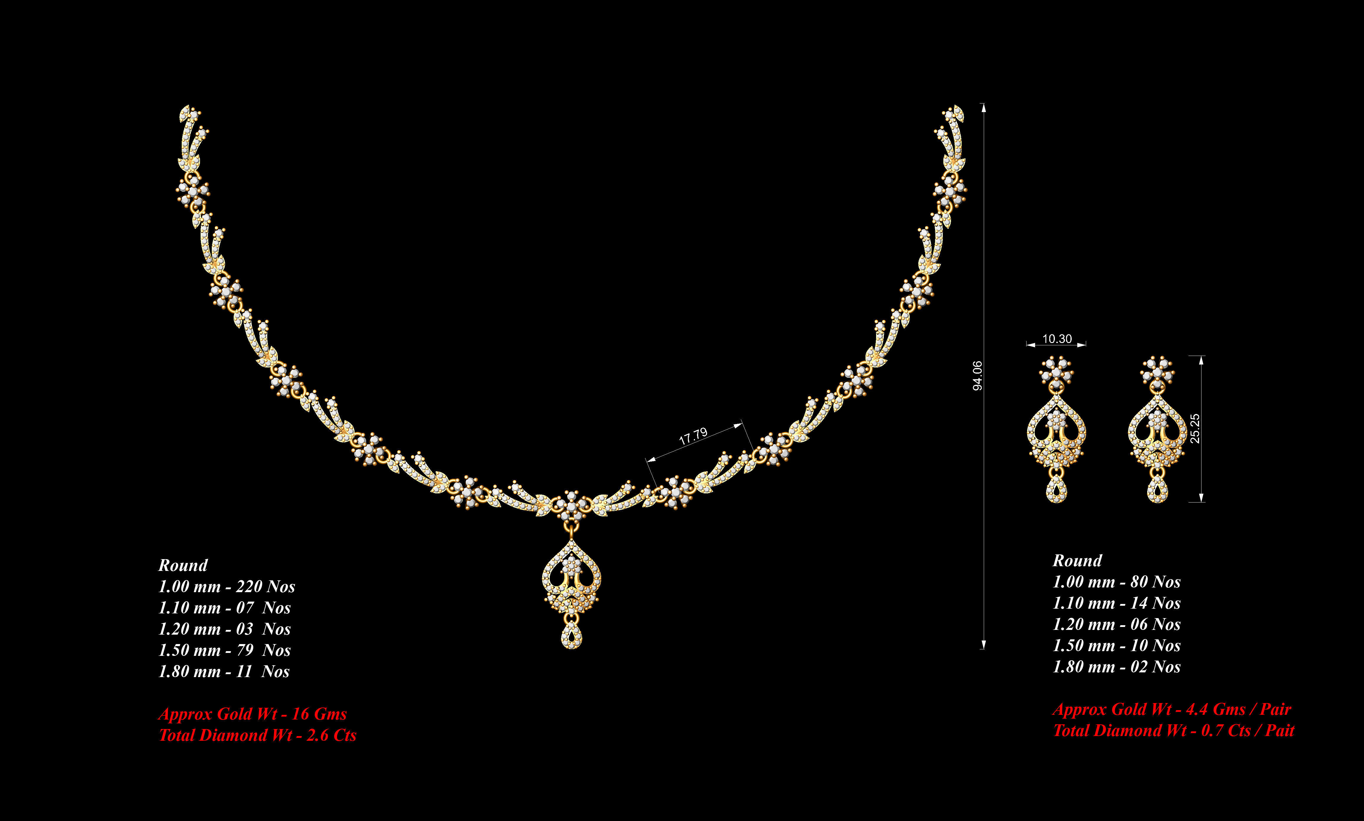 necklace  53  bulk  3dm files ready to print  part 06 3D print model_24