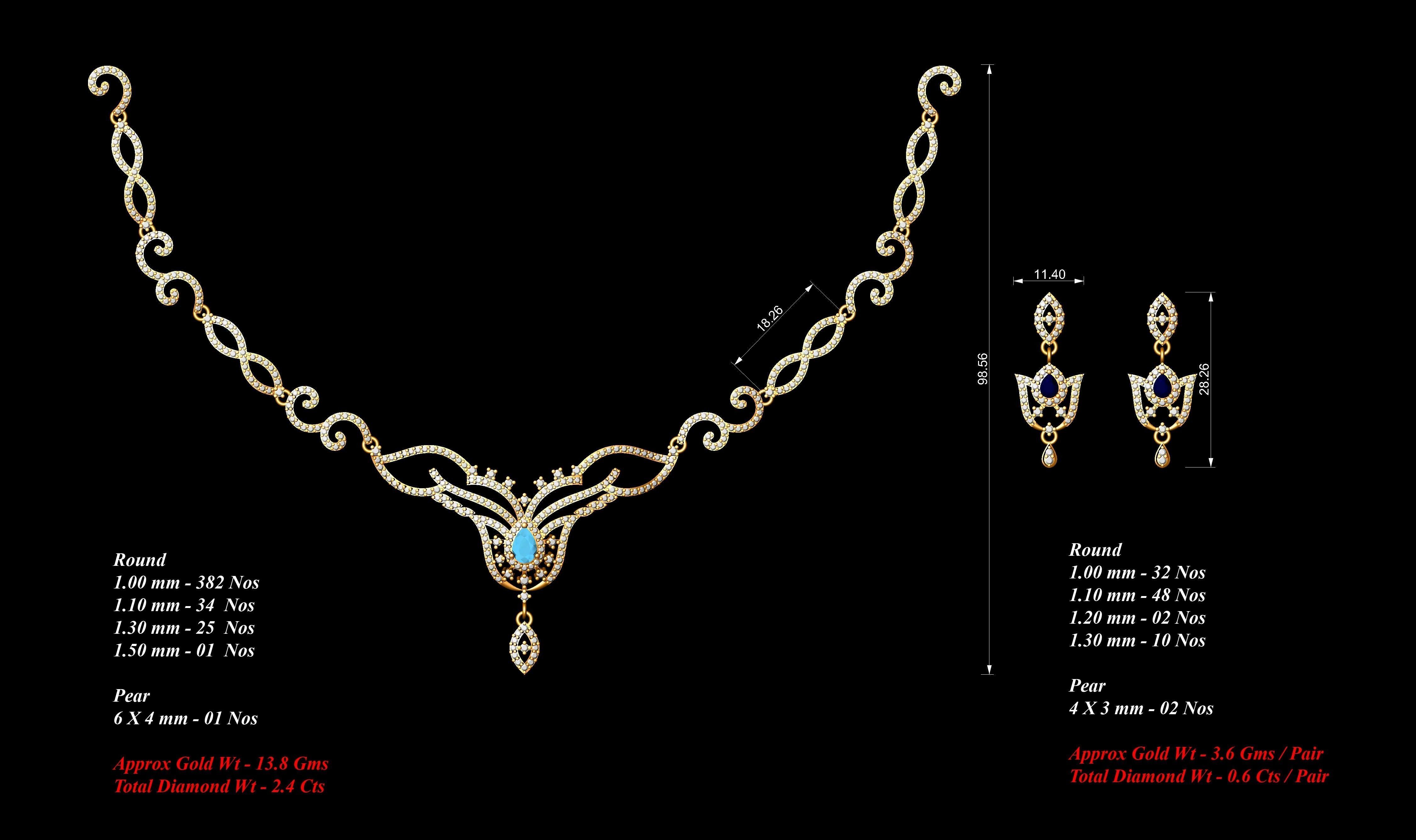 necklace  53  bulk  3dm files ready to print  part 06 3D print model_46