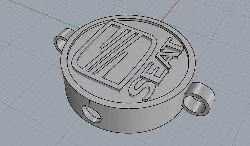 Pendant with Seat sign Model 2525 3D print model_5