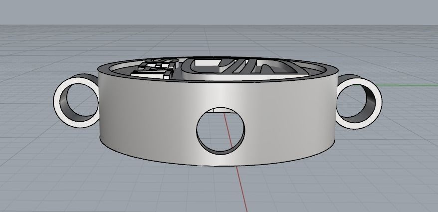 Pendant with Seat sign Model 2525 3D print model_3