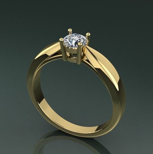 Soliter ring Model 2520 3D print model_1