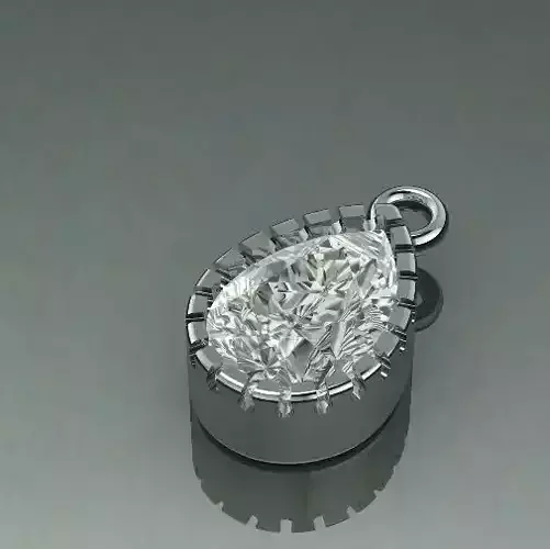 Pendant with pear stone Model 2512