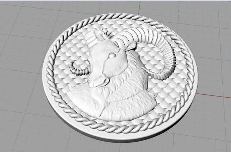 Aries zodiac sign Model 2511 3D print model_2