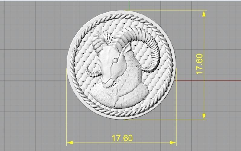 Aries zodiac sign Model 2511 3D print model_6