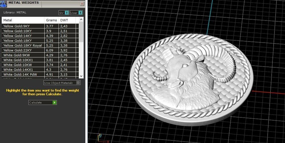 Aries zodiac sign Model 2511 3D print model_8