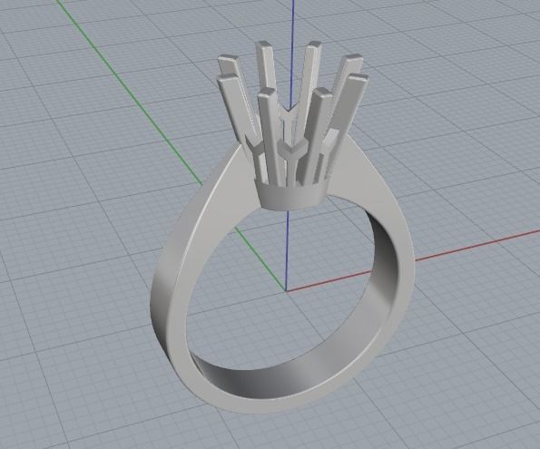 Soliter ring Model 2510 3D print model_5