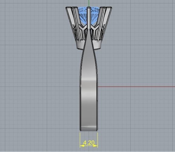 Soliter ring Model 2510 3D print model_7