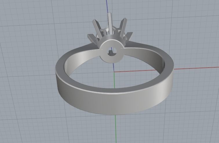 Soliter ring Model 2510 3D print model_4