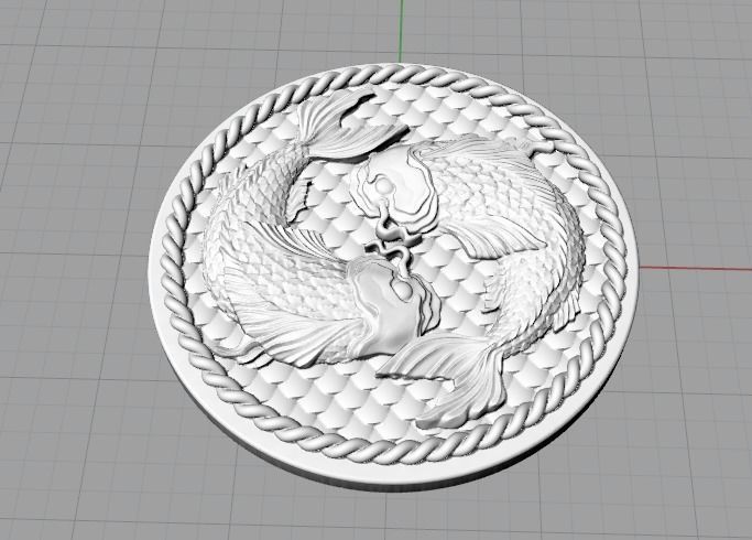 Pisces zodiac sign Model 2508 3D print model_2