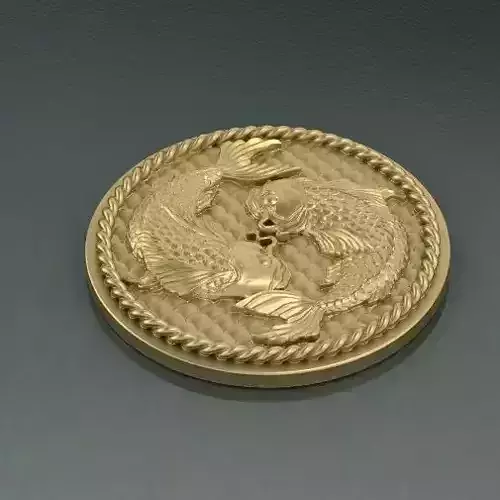 Pisces zodiac sign Model 2508 3D print model