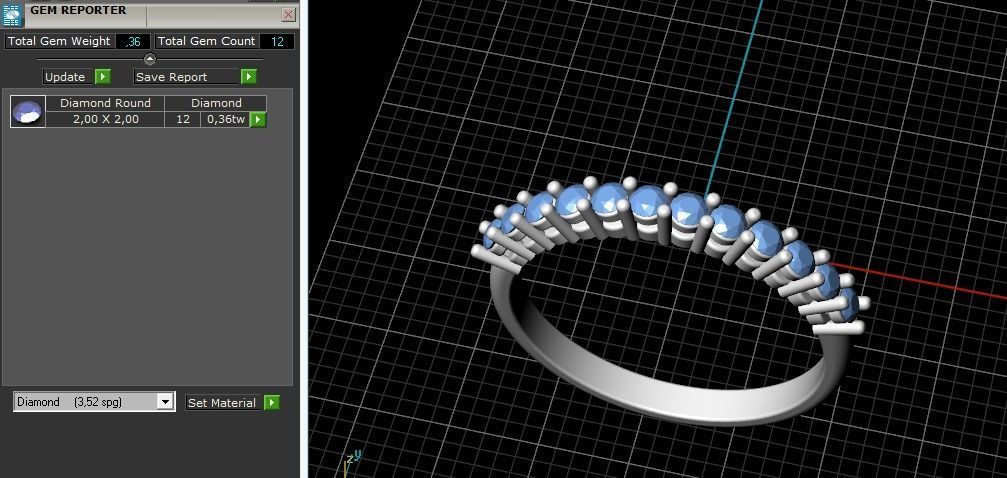Double Ring Model 2505 3D print model_10
