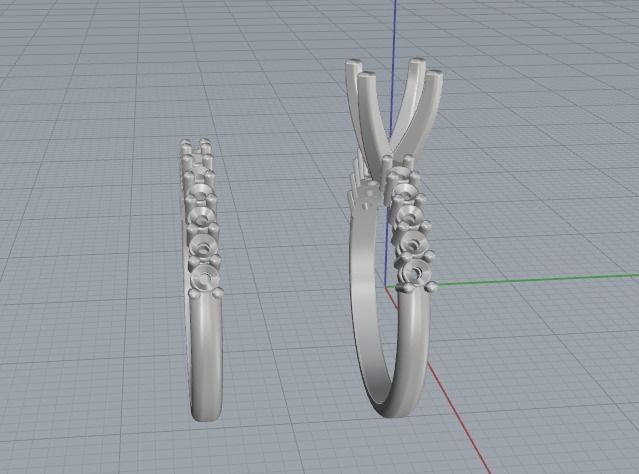 Double Ring Model 2505 3D print model_5