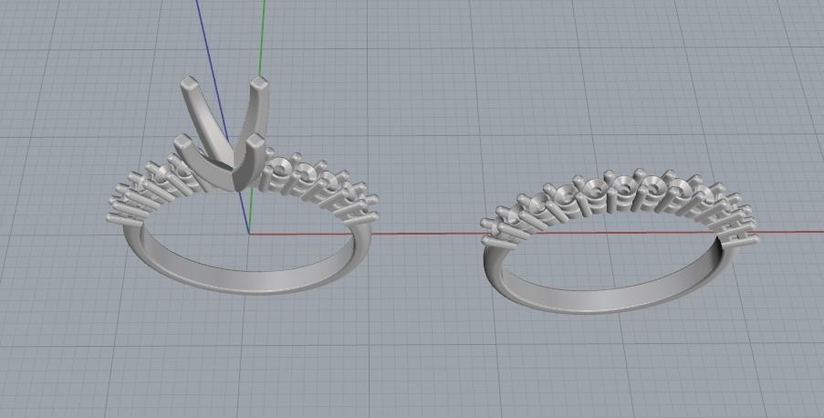 Double Ring Model 2505 3D print model_2