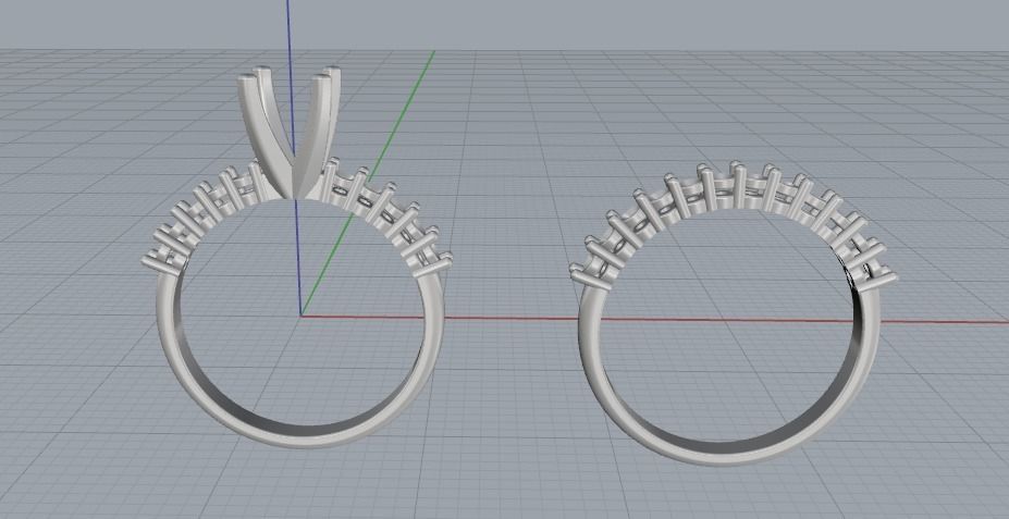 Double Ring Model 2505 3D print model_3