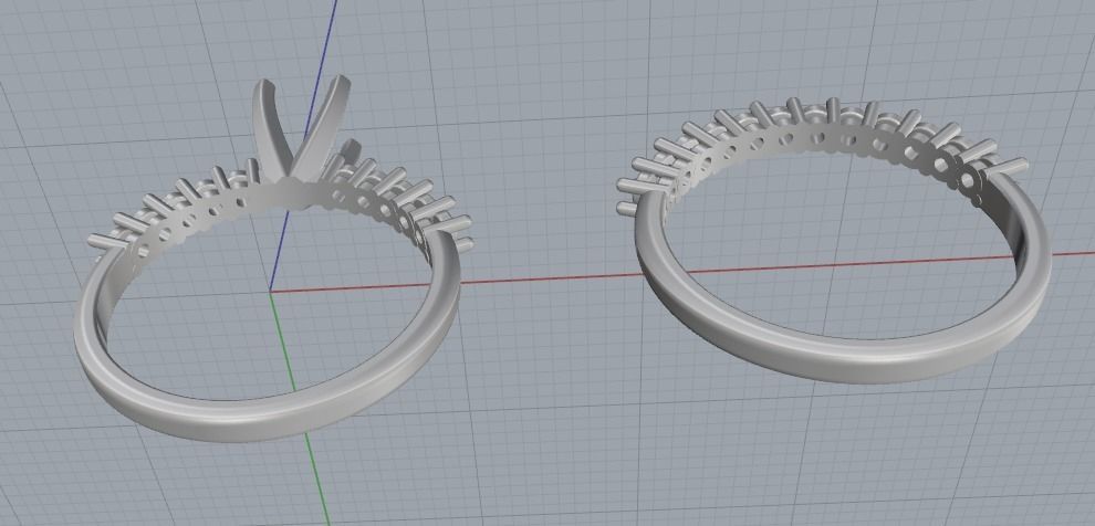 Double Ring Model 2505 3D print model_4