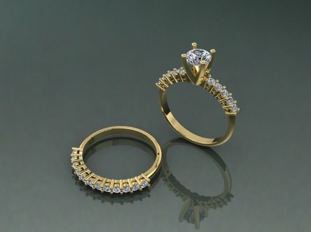 Double Ring Model 2505 3D print model_1