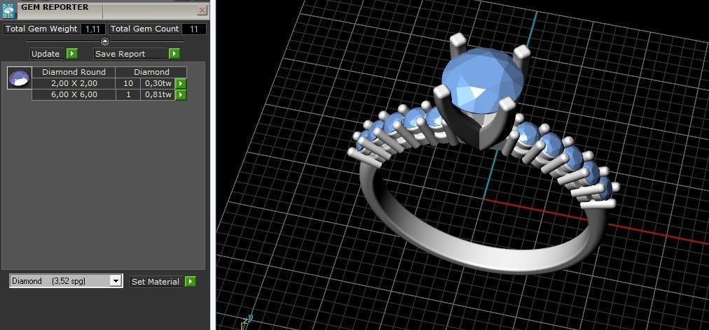 Double Ring Model 2505 3D print model_11