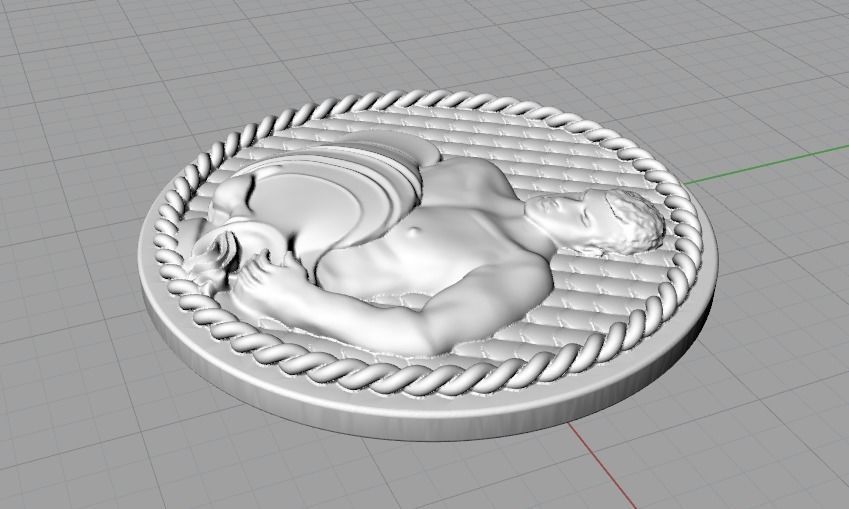 Aquarius zodiac sign Model 2498 3D print model_3