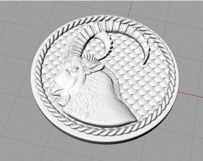 Goat zodiac sign Model 2496 3D print model_2