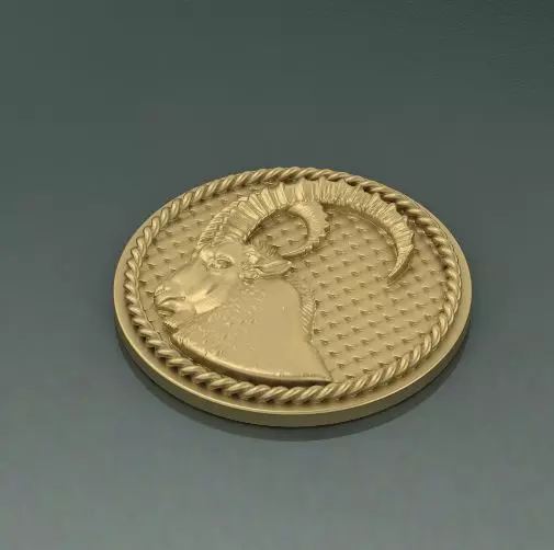 Goat zodiac sign Model 2496 3D print model_0